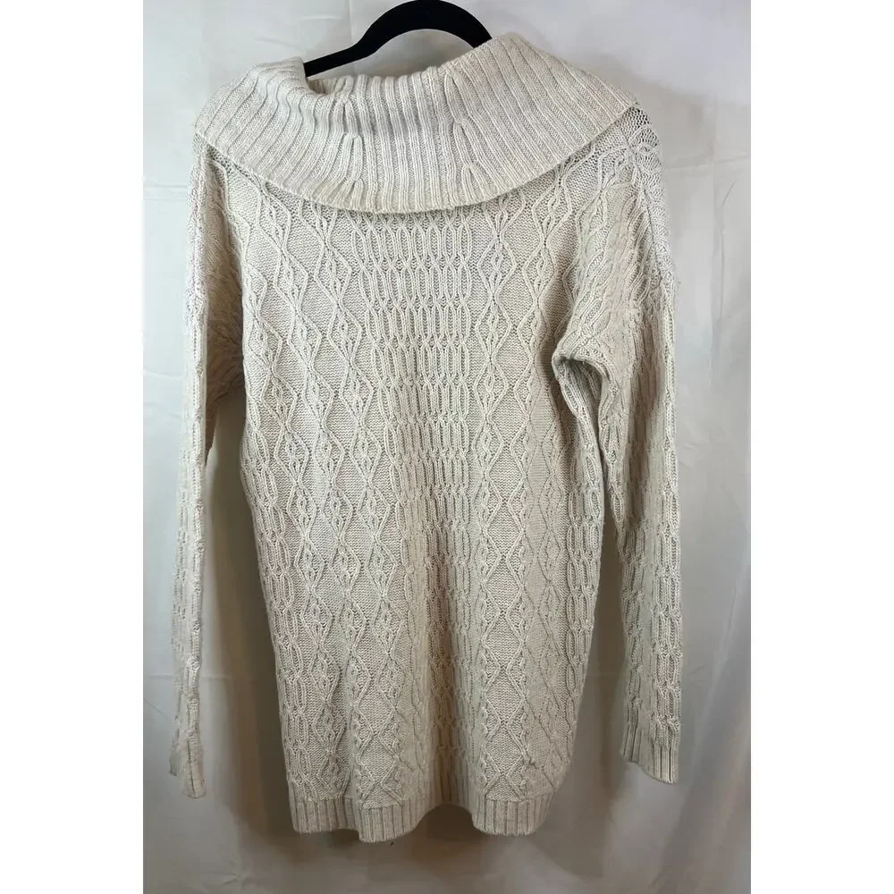 Laura Ashley Cowl Tan Sweater Size Small - Picture 3 of 3